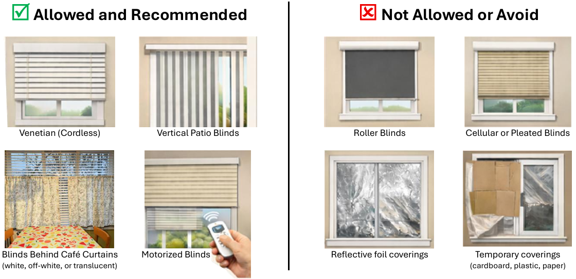 Window Covering types